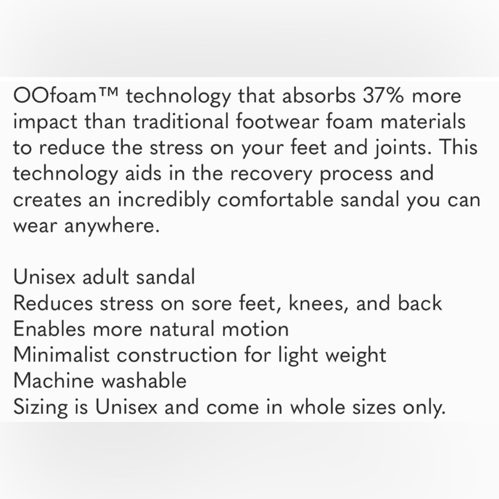 Oofos original black thong sandal - Picture 10 of 10
